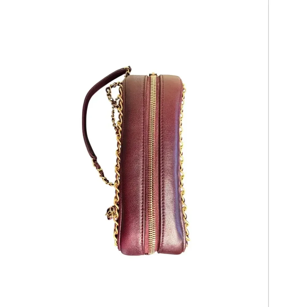 Chanel Small Camera Case in Burgundy